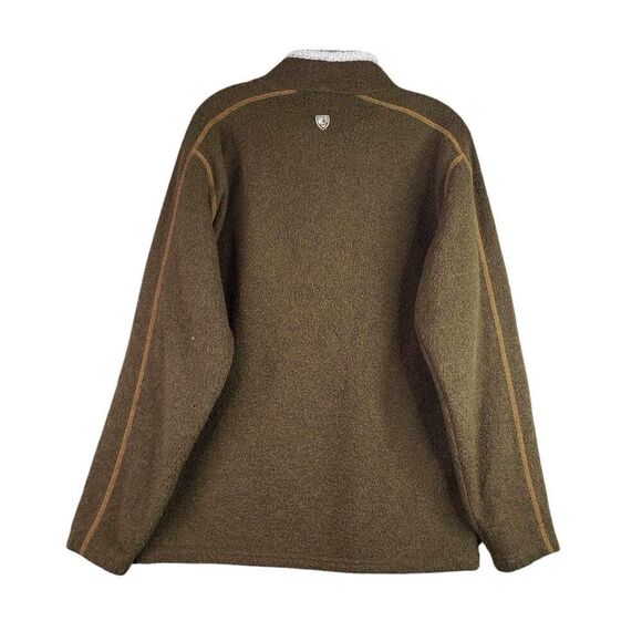 Kuhl Fleece Jacket Outdoor Quarter Zip Sherpa Lined Alpaca Fleece Size Medium M - Picture 3 of 13